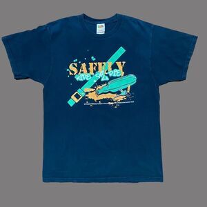 Fruit Of The Loom Ride Or Die Drunk Driving Safety Black T-Shirt FAMU Mens Large